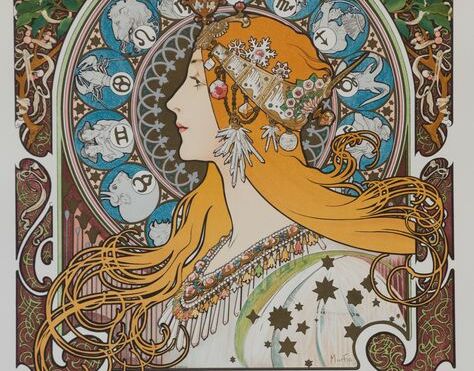 Zodiaque Var. 5  (blank),  Alphonse Mucha