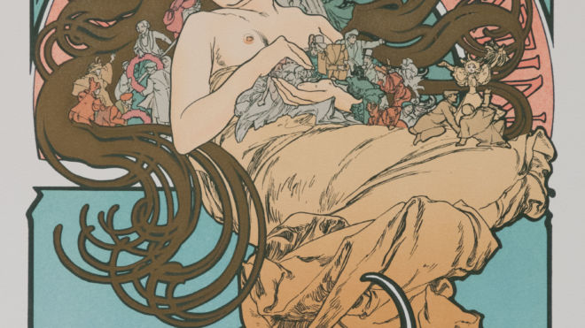 Au Quarter Latin,  Alphonse Mucha