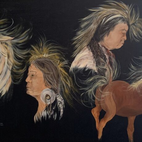 Horses and Chiefs - Acrylic On Canvas