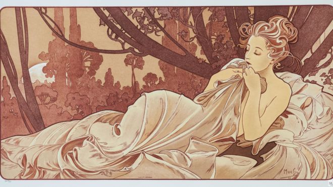 Dusk, Alphonse Mucha