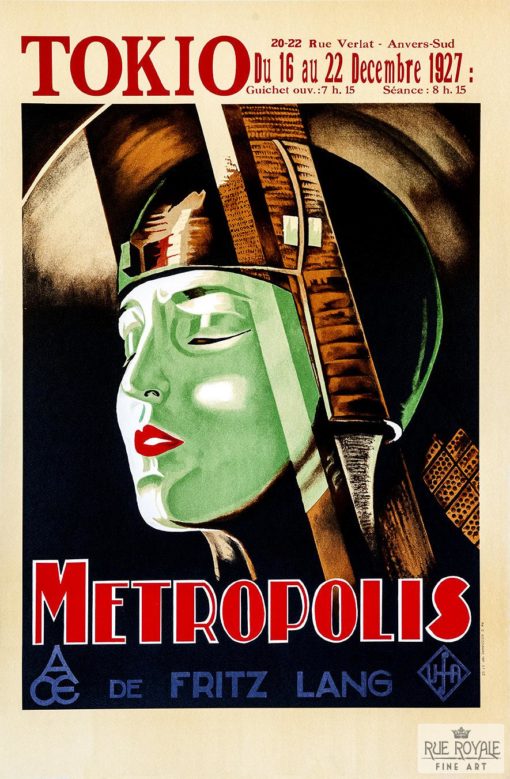 Fritz Lang Metropolis classic movie poster vintage movie poster fine art lithograph one-sheet golden age of film