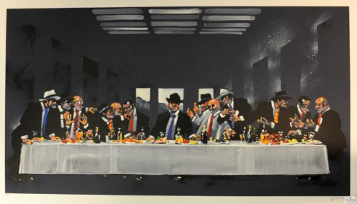 Waldemar Swierzy Gangster Art Fine Art Lithograph The last supper dinner