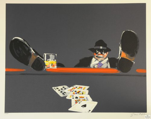 Waldemar Swierzy Gangster Art Fine Art Lithograph poker